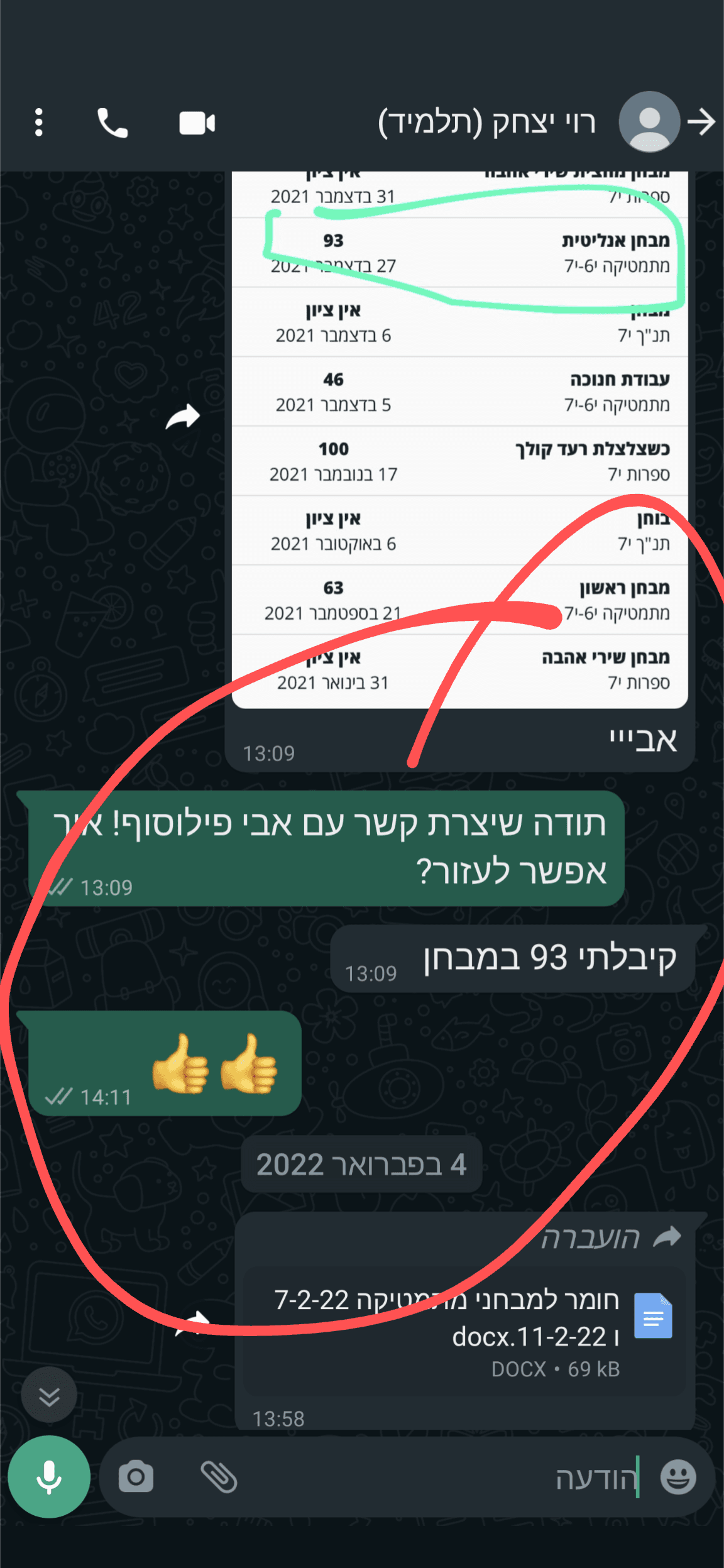 מכתב של רוי יצחק (2022)